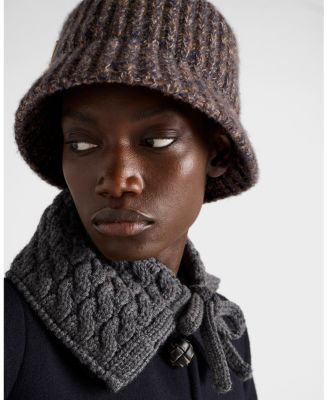  Melange Knit Bucket Hat