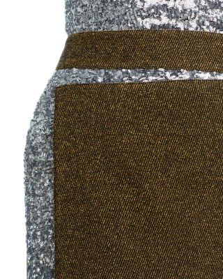 Tweed Sequin Long Skirt