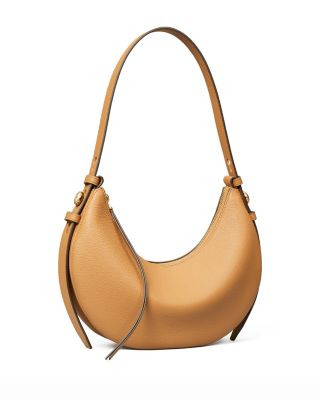 Romy Crescent Leather Shoulder Bag