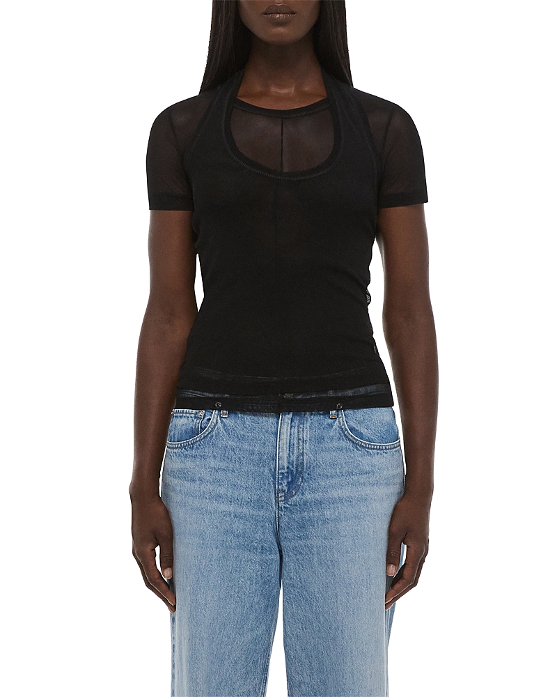 Helmut Lang Fine Mesh Layered Tee
