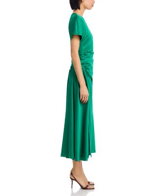 Marabella Short Sleeve Draped Midi Dress
