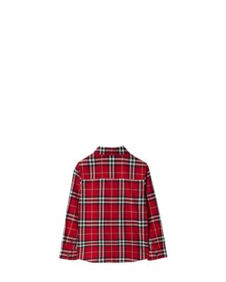 Boys' Check Cotton Flannel Shirt - Little Kid, Big Kid