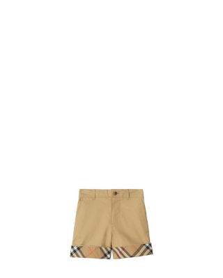 Boys' Check Turn-up Cotton Shorts - Little Kid, Big Kid