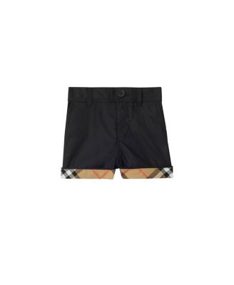 Boys' Check Turn Up Cotton Shorts - Baby, Little Kid