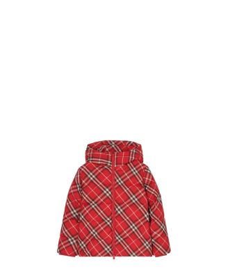 Girls' Check Hooded Puffer Coat - Little Kid, Big Kid