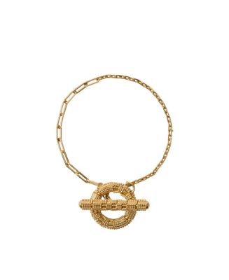 Burberry Check Granulation T-Bar Bracelet | Bloomingdale's Jewelry