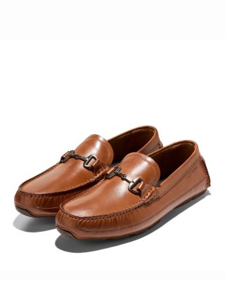 Men's Hutchison Grand Brown Leather Driving Loafers