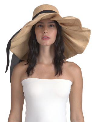 Bella Ruffle Raffia Sun Hat 