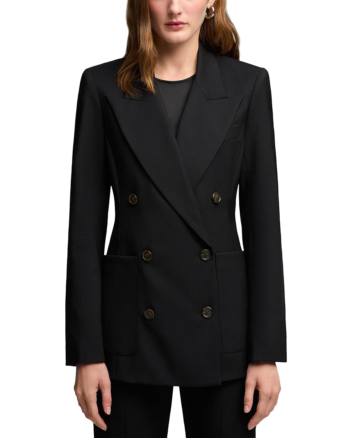 Argent Chelsea Peak Lapel Double Breasted Blazer