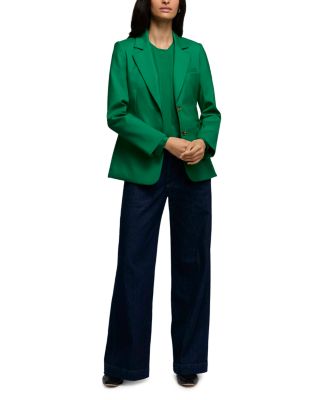 Notch Lapel Two Button Blazer