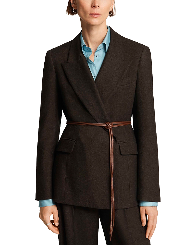 Argent Lenox Leather Belt Blazer