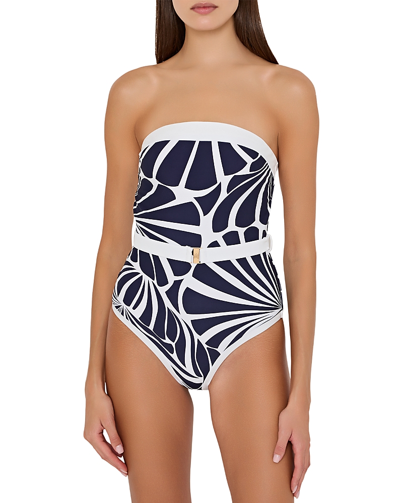 Milly Ravello Abstract Kai Print One Piece Swimsuit