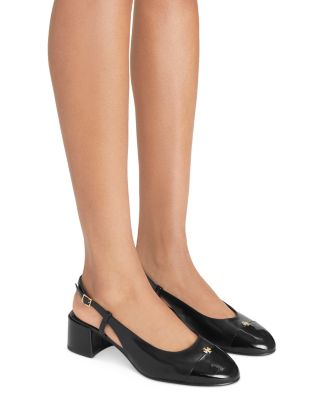 Women's Cap-Toe Slingback Pumps