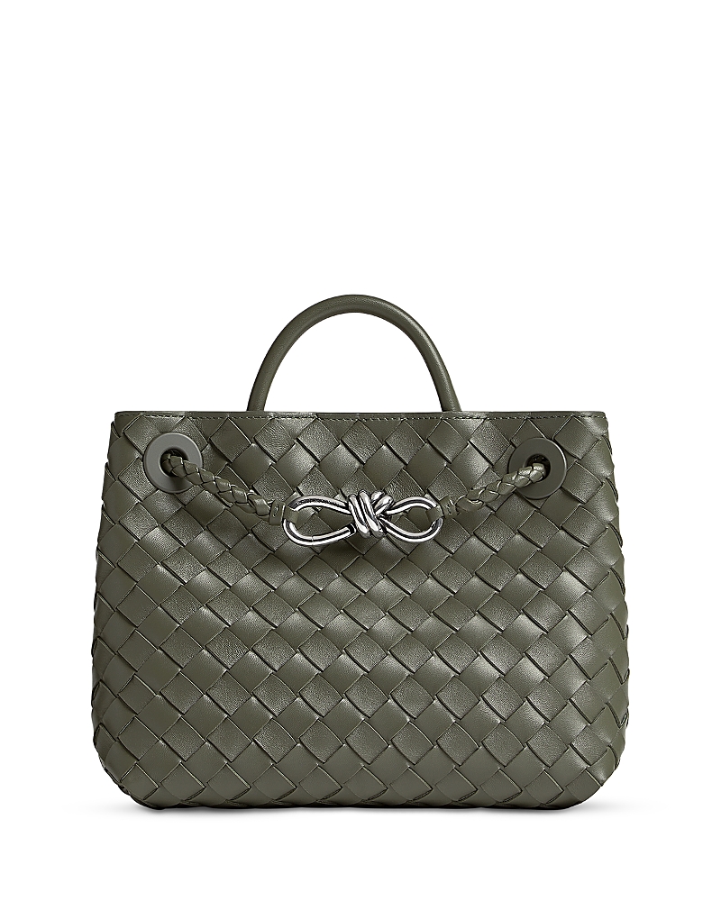 Bottega Veneta Small Andiamo Intrecciato Leather Top Handle Bag · OS