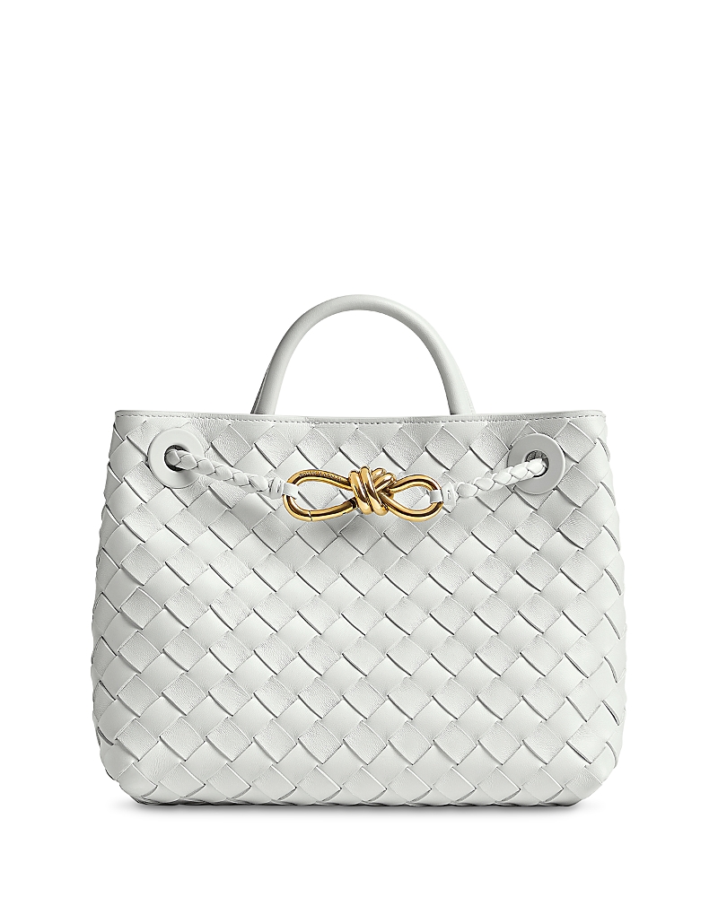 Bottega Veneta Small Andiamo Intrecciato Leather Top Handle Bag