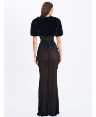  Kori Faux Fur Micro Bolero