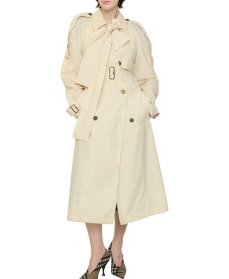 Long Canvas Trerose Trench Coat