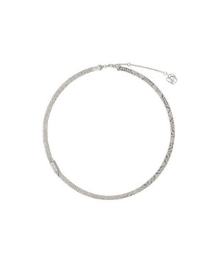  Engraved Check Necklace