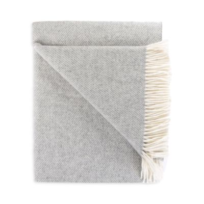 Herringbone Merino Wool Throw 