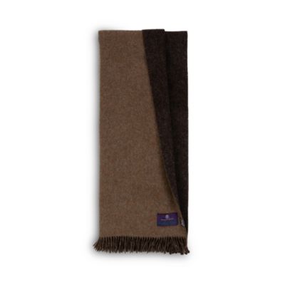 The Gentlemen's Collection Reversible Double Cloth Lambswool Throw