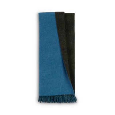 The Gentlemen's Collection Reversible Double Cloth Lambswool Throw