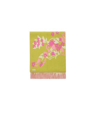  Wide Floral EKD Cashmere Scarf