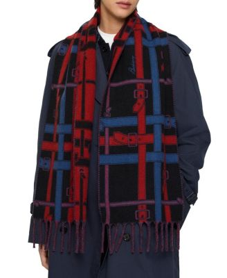  Belt Check Cashmere Scarf
