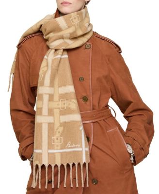  Belt Check Cashmere Scarf
