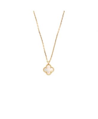 Sweet Alhambra Pendant Necklace 18K Gold and Mother of Pearl, 15 - 15.75"