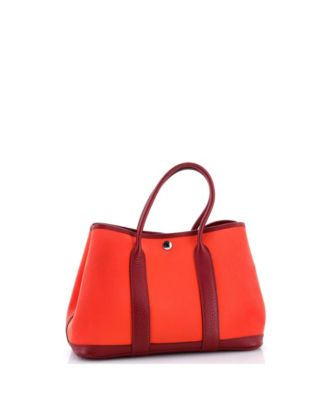 30 Garden Party Tote Toile and Leather