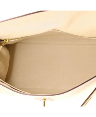 Kelly 28 Handbag Light Togo with Gold Hardware