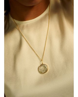 18K Yellow Gold Diamond Core 20 Necklace, 18-20"