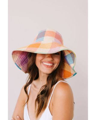 Beachy Rainbow Plaid Bucket Hat
