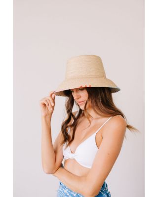Gabriela Palm Straw Bucket Hat