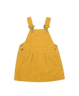 Girls' Ochre Corduroy Overall Dress - Baby, Little Kid, Big Kid