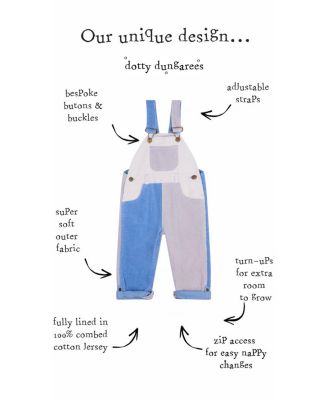 Unisex Juniper Patchwork Corduroy Overalls - Baby, Little Kid, Big Kid