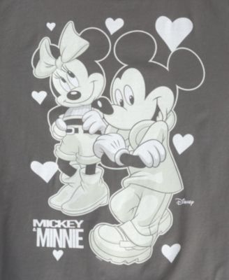  Unisex Mickey and Minnie Oversized Tee