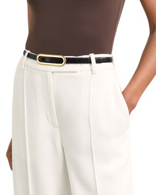 Women's Chaya Snake Embossed Leather Belt