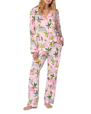 Spa Day Long Sleeve Classic Stretch Jersey Pajama Set