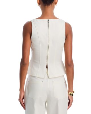 Inez Twill Peplum Top & Inez Relaxed Leg Pants