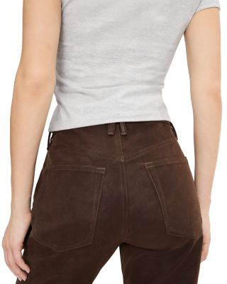 Better Than Suede Good True Straight Faux Suede Pants