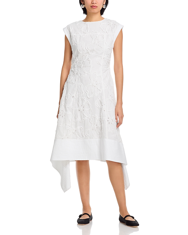 3.1 Phillip Lim 3D Flower Embroidered A Line Dress