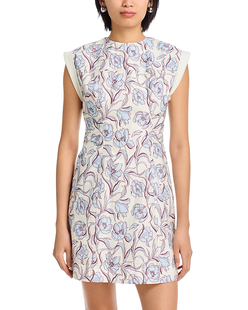 3.1 Phillip Lim Cap Sleeve Floral Mini Dress