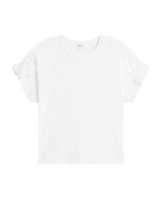 Signature Slub Puff & Ruffle Sleeve Top