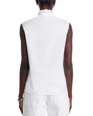 Sleeveless Ruffled Shirt