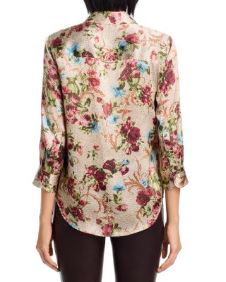 Dani Printed Silk Blouse
