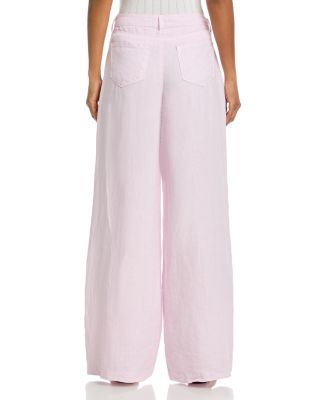 Amara High Rise Wide Leg Linen Pants
