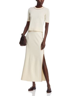 Contrast Stripe Knit Tee