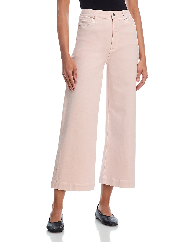 Paige Anessa High Rise Wide Leg Jeans in Vintage Rosa