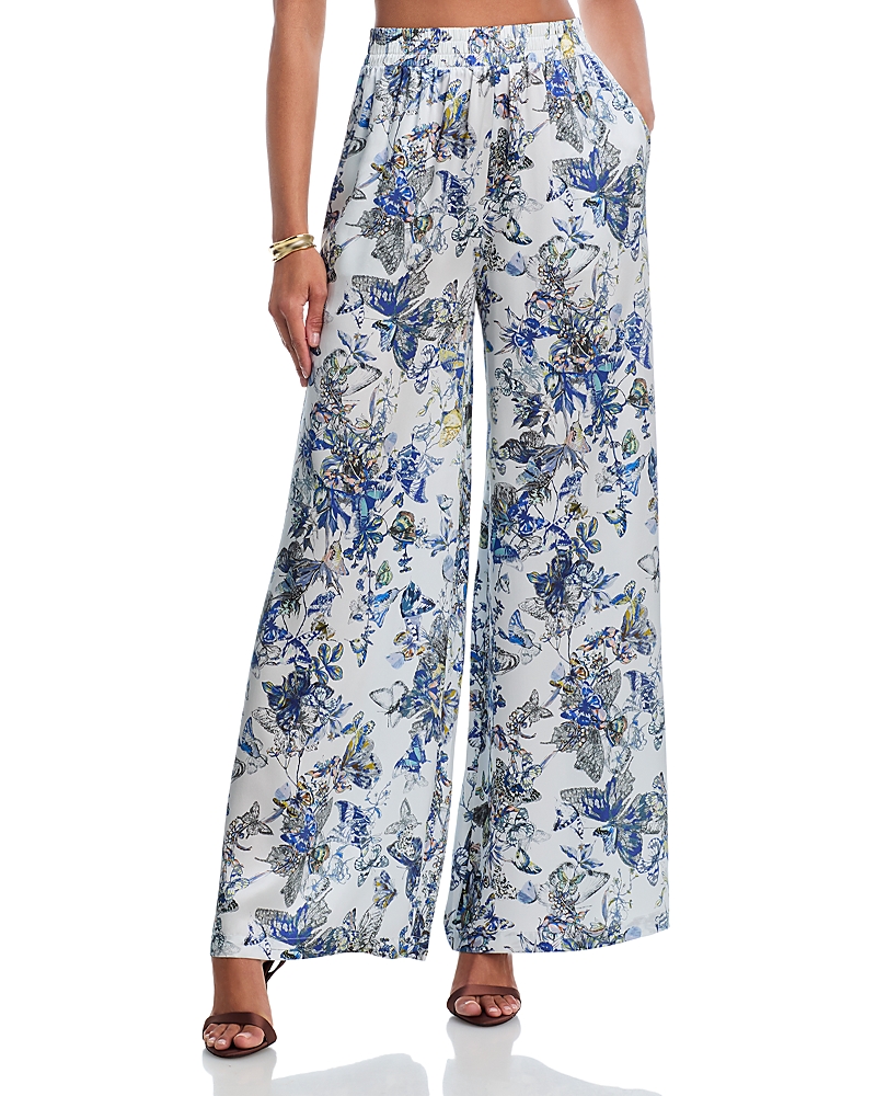 L'Agence Lillian Silk Wide Leg Pants